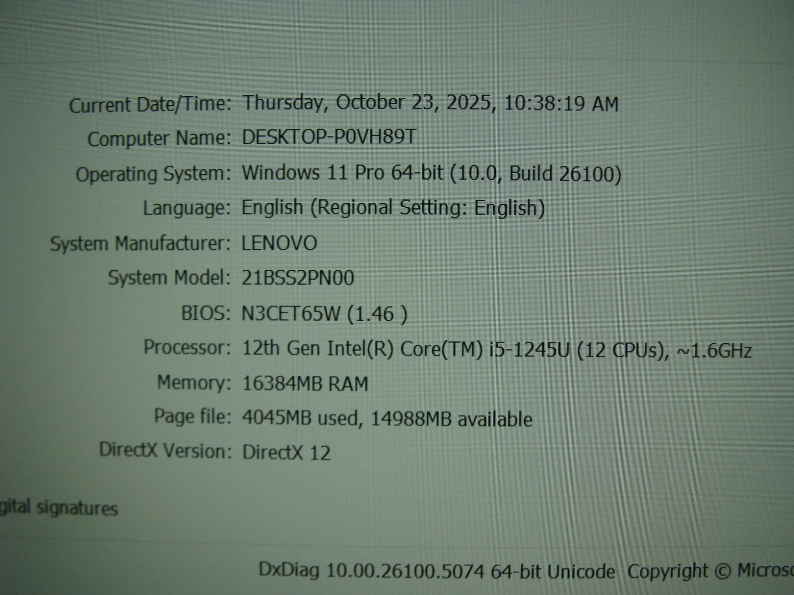 Lenovo ThinkPad T14s Gen 3 14″FHD+ i5-1245U 1.6Gh 8GB 256GB SSD PWR Battery