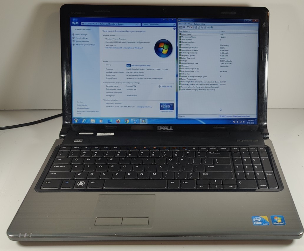 Dell Inspiron 1564 Core i3-330M 2.13GHz/8GB RAM/500GB HDD/15.6″ Win 7
