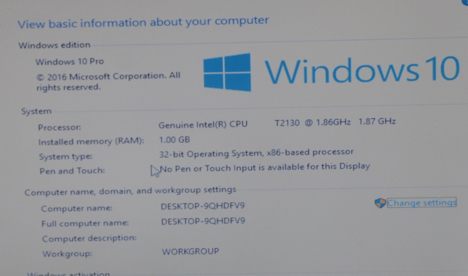 Gateway MX8741 Laptop__Intel T2130 CPU @ 1.86 GHz__1GB RAM__120GB HDD.