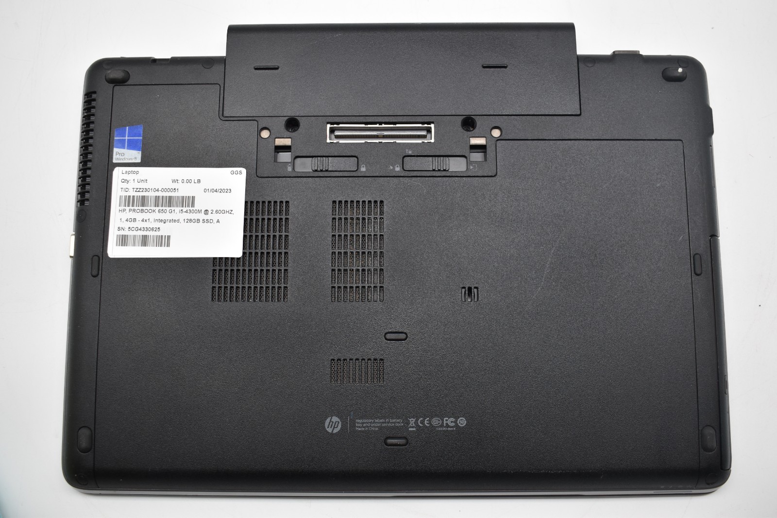 15.6″ HP PROBOOK 650 G1 Laptop i5-4310M @ 2.70GHz 8GB RAM 128GB SSD Win 10 Pro