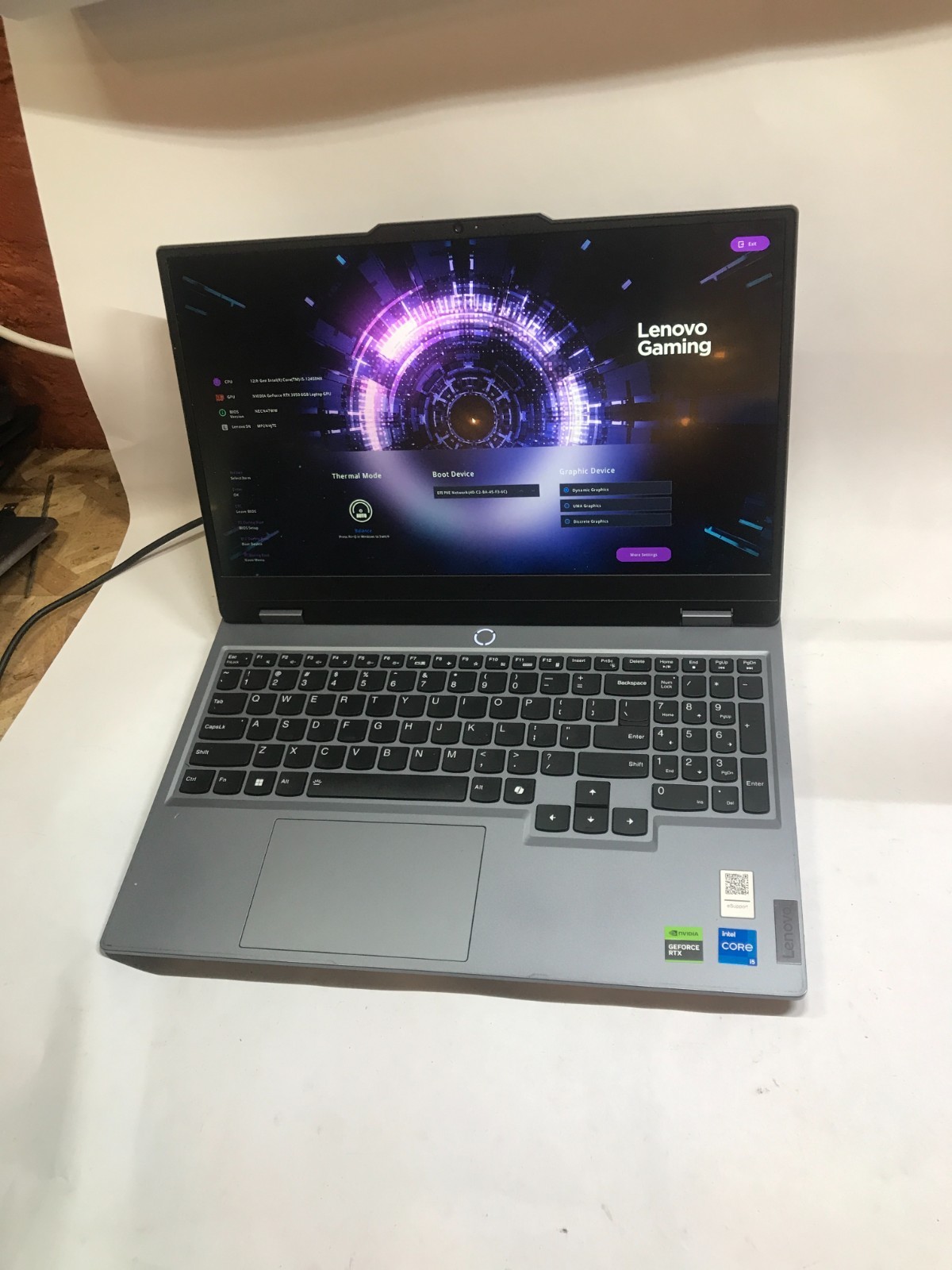 Lenovo LOQ 15IAX9 15″ Intel Core i5-12450HX NO RAM NO SSD/OS RTX 3050 For Parts