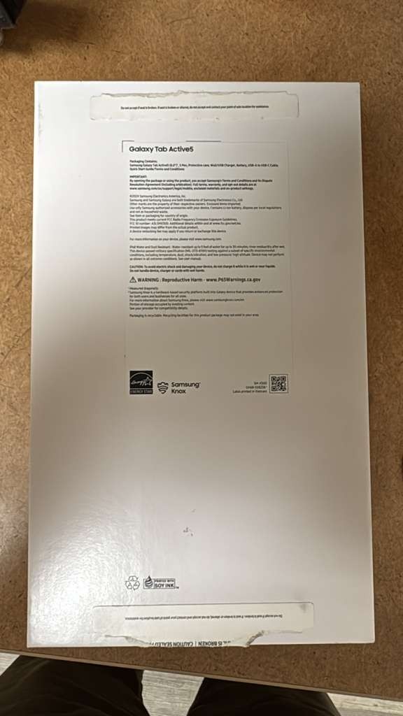 SAMSUNG GLAXAY TAB ACTIVE 5 WI-FI SM-X300 128GB GREEN