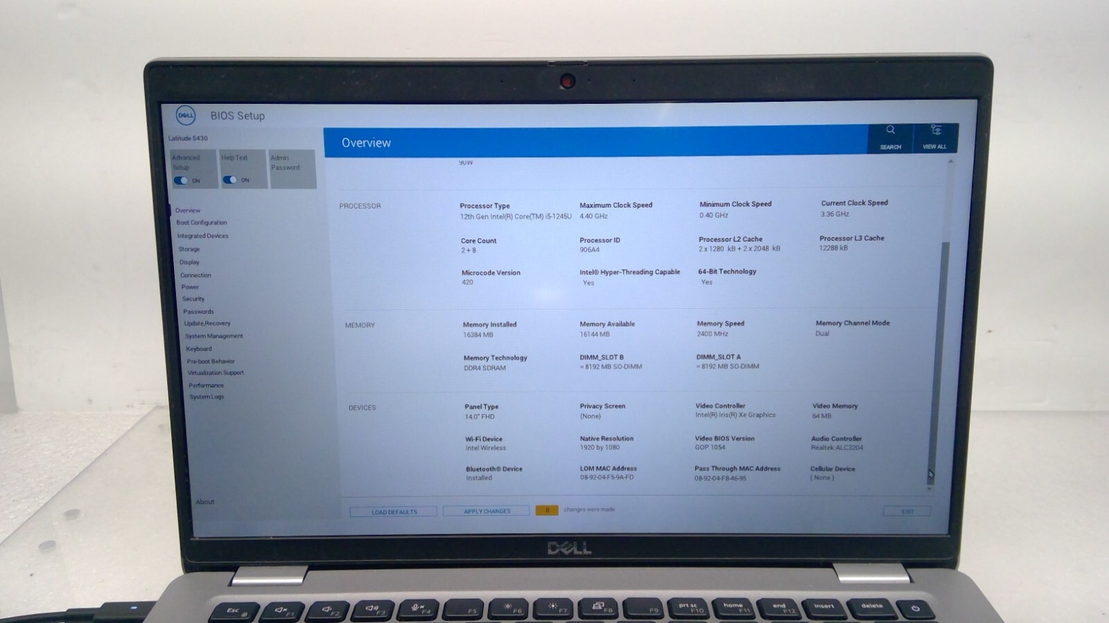 Dell Latitude 5430 14″ Laptop i5-1245U@1.6GHz 16GB RAM 256GB SSD Win11 B20/B22 G