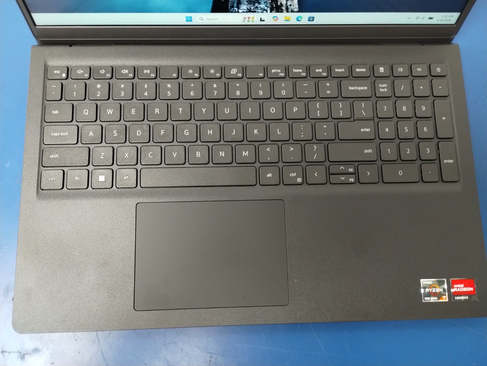 DELL 15 DC15255 G8MK9, AMD Ryzen 7 7730U, 2.00 GHz, 16 GB RAM, 512 GB NVMe SSD