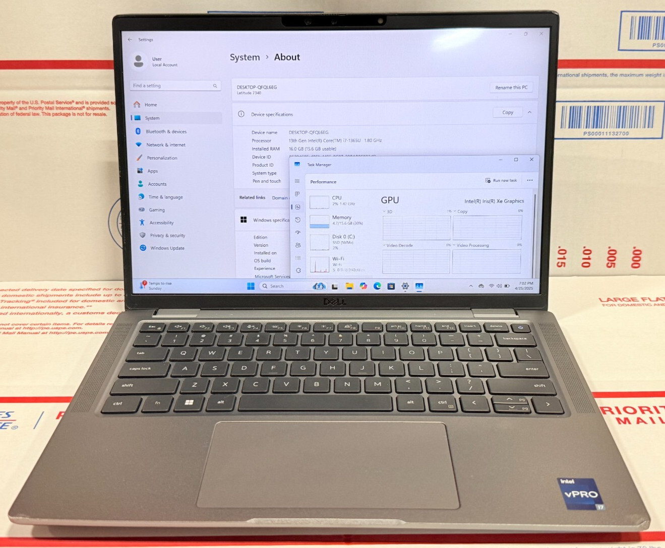Dell Latitude 7340 13.3″ Intel Core i7-1365U 16GB – 256GB SSD Windows 11