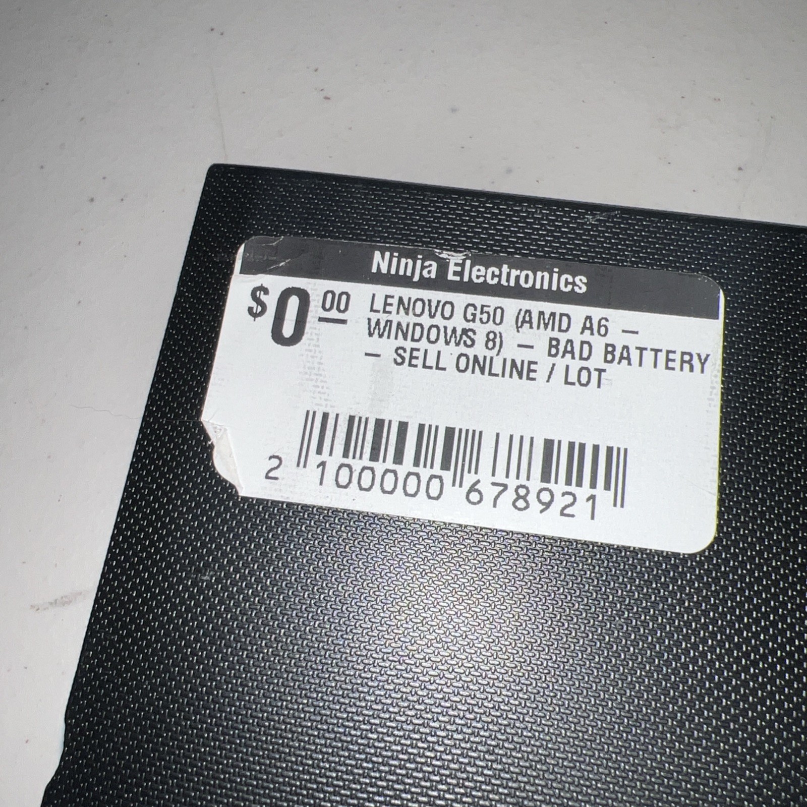 LENOVO G50 Laptop AMD A6 Windows 8 Bad Battery No charger