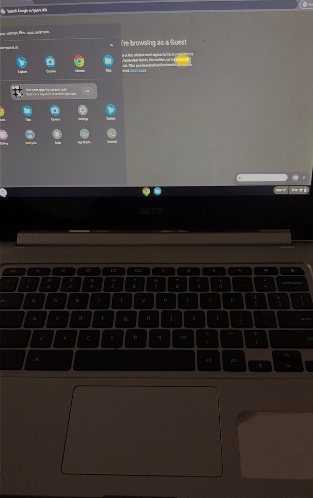 Acer Spin 513 Chromebook 13.3 in (64GB eMMC, Qualcomm Snapdragon 7c, 2.4GHz, 4GB