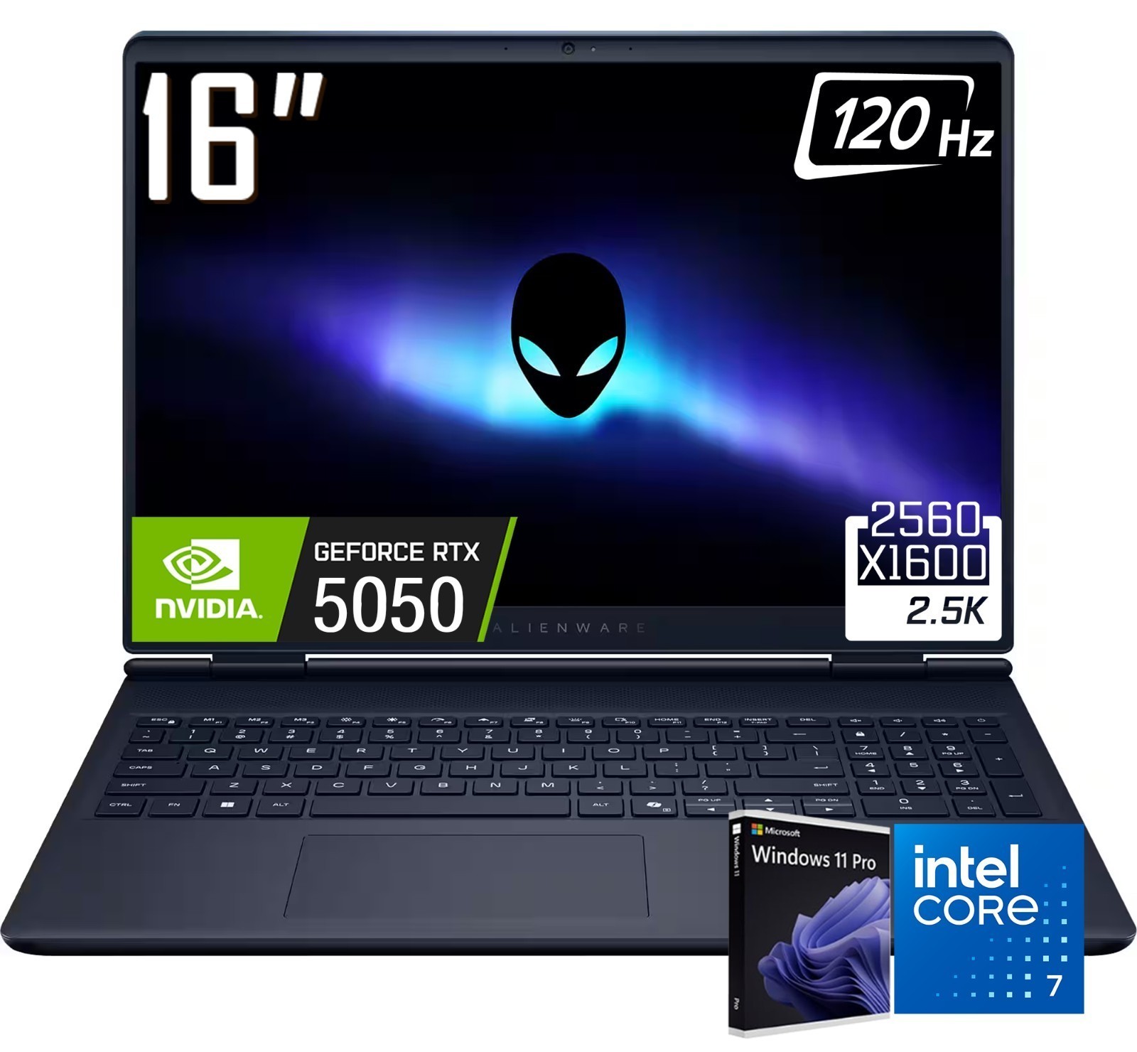 Dell Alienware 16″ Aurora Gaming Laptop Intel Core 7-240H 16GB RAM, 1TB SSD