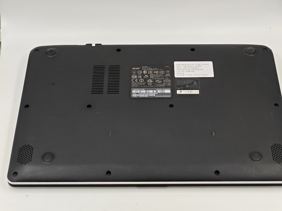 Acer Aspire ES1-331-C09Z Laptop – Used, no SSD, no OS