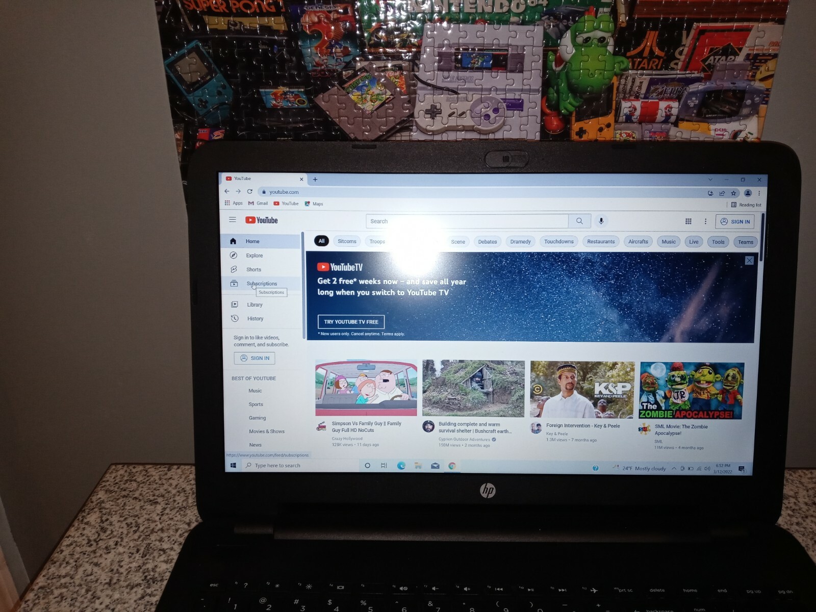 HP 15-af012nr Notebook 15.6″ AMD E1-6105 8GB / 240 GB Windows 10 w/Charger