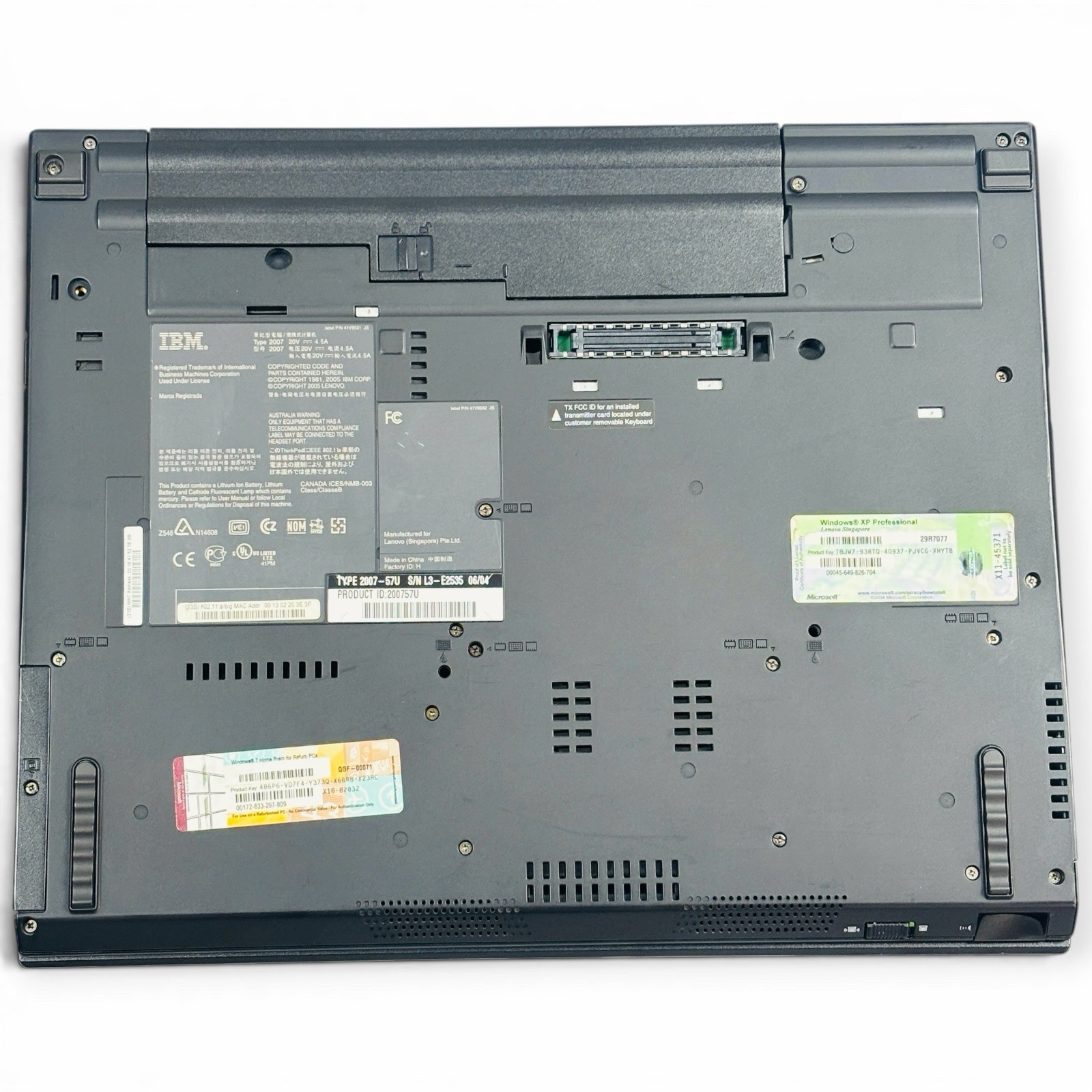 Lenovo ThinkPad T60 14.1″ Vintage Laptop Type 2007-4CU w/ Power Cable