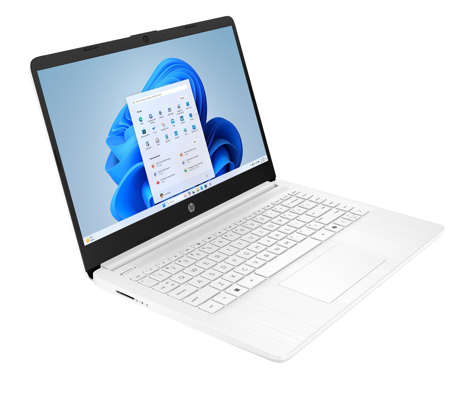 HP 14T-DQ600 14″ Full HD Notebook PC Intel N150 8GB 128GB WiFi SnowFlake White