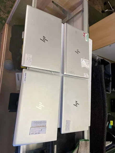Lot of 4 HP EliteBook Laptops FOR PARTS OR REPAIR ONLY – READ DESCRIPTION CAREFU