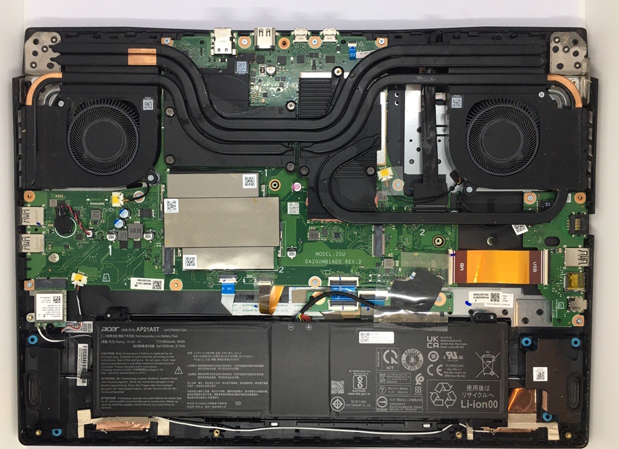 Acer Nitro 17 Gaming Laptop Ryzen 7 7840HS RTX 4060 165Hz AN17-41-R7G3 FOR PARTS