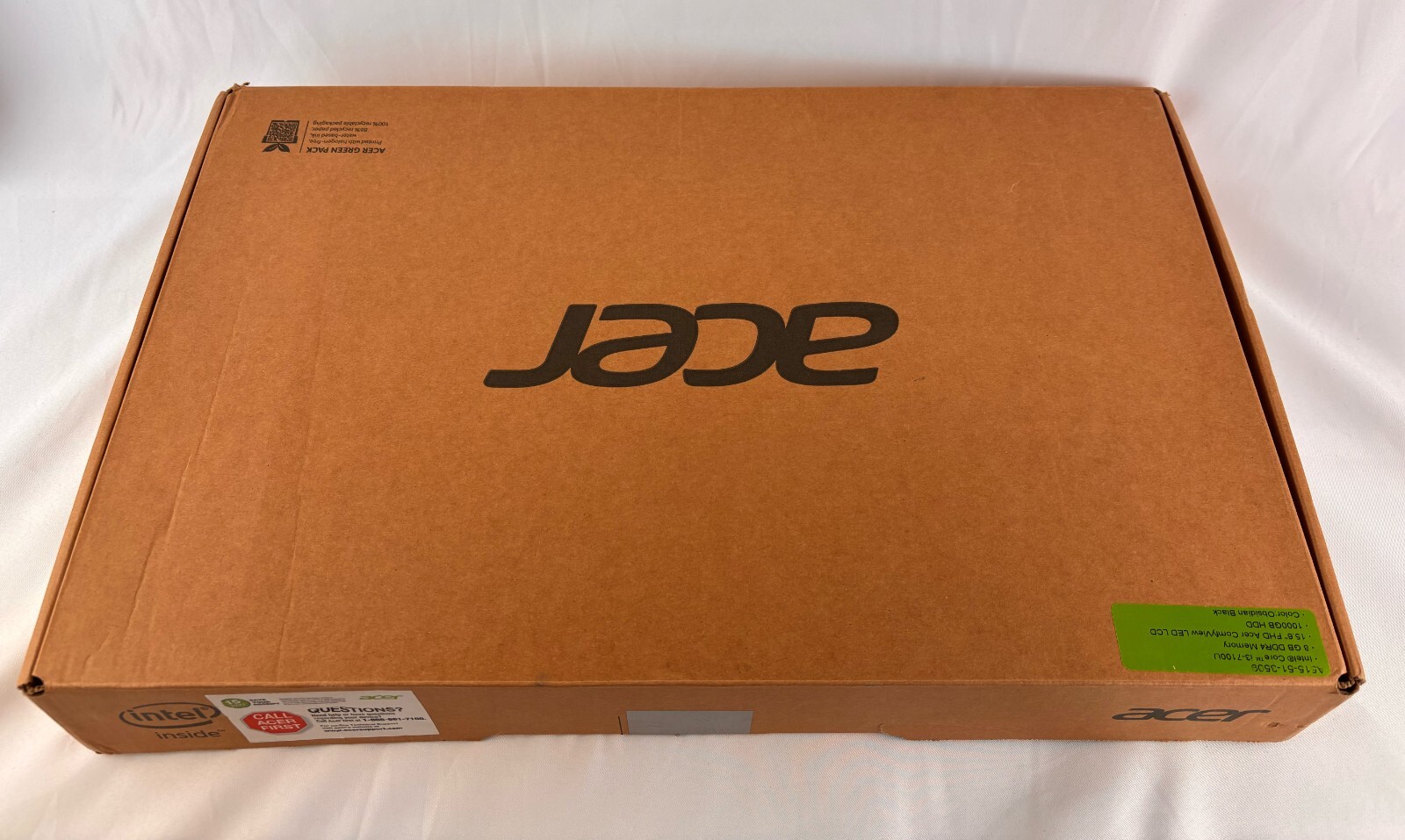 Acer Aspire 5 15.6″ Intel Core I3-7100U, 8GB Ram, 1TB HDD, A515-51-3509 OPEN BOX