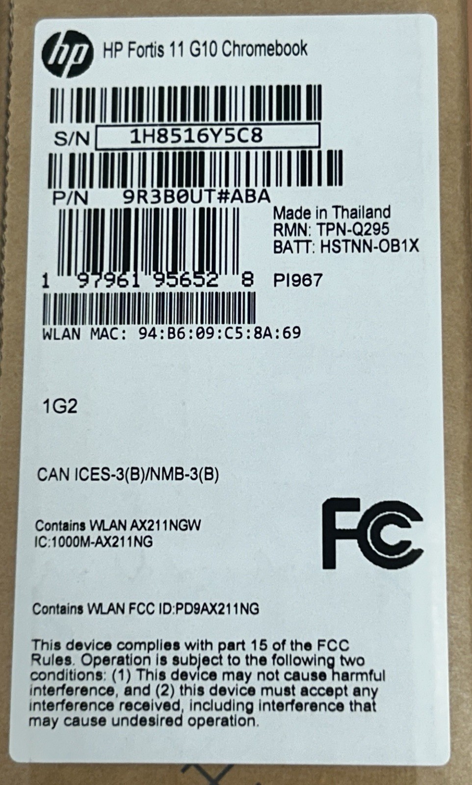 HP Fortis 11 G10 Chromebook Touchscreen Intel N100 4GB 32GB – New In Box