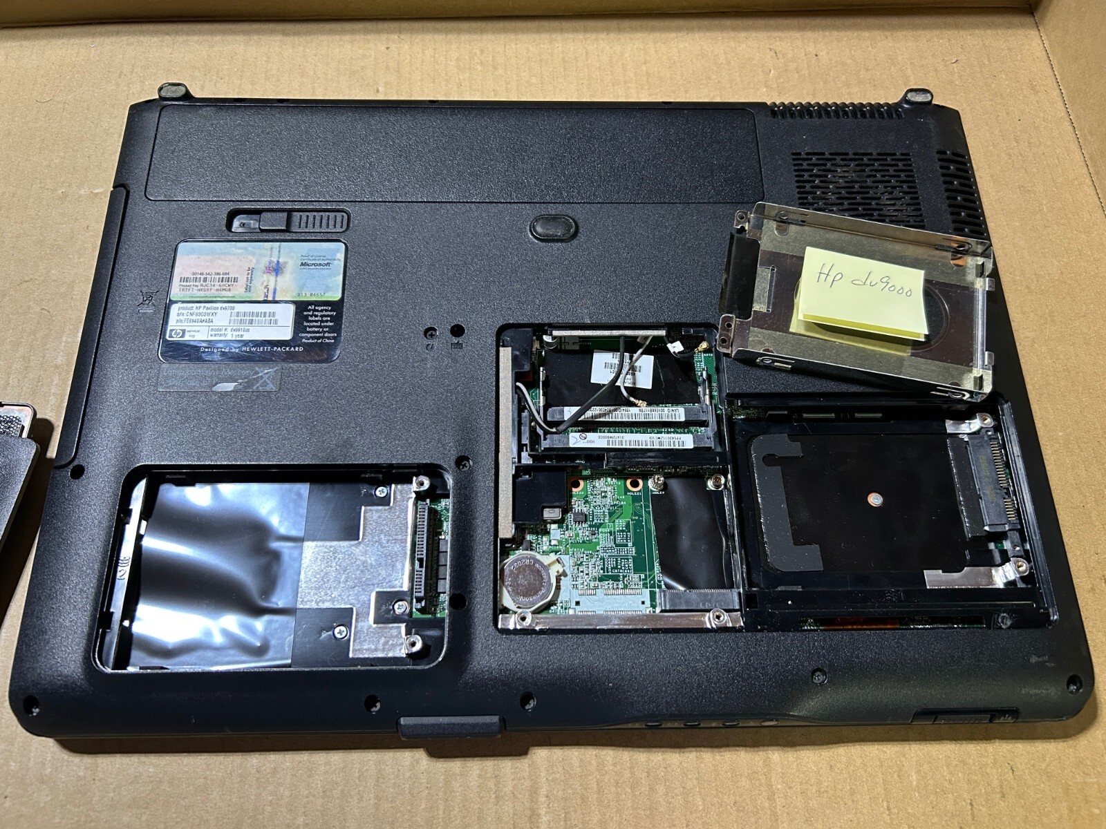 Used – Parts – HP Pavilion dv9910us Laptop – AMD Turion X2 – No RAM – No Drive