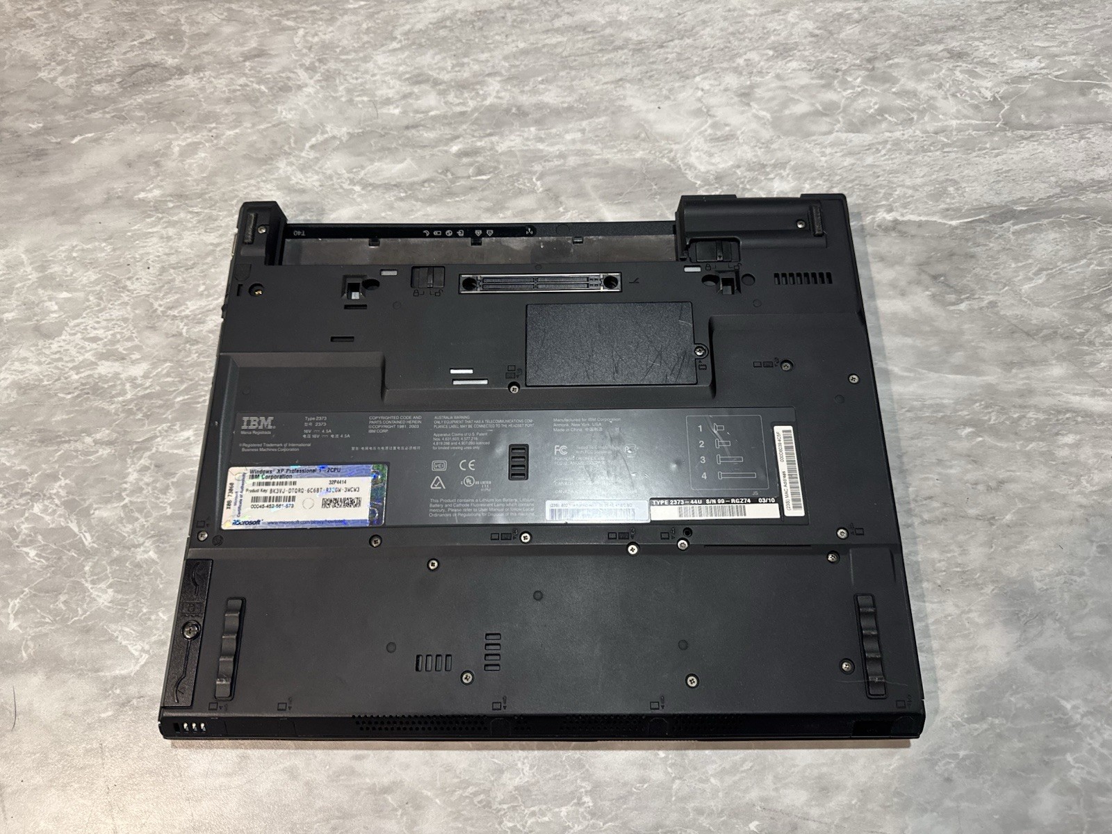 IBM ThinkPad T40 Laptop Powers On Unknown Specifications BIOS LOCKED
