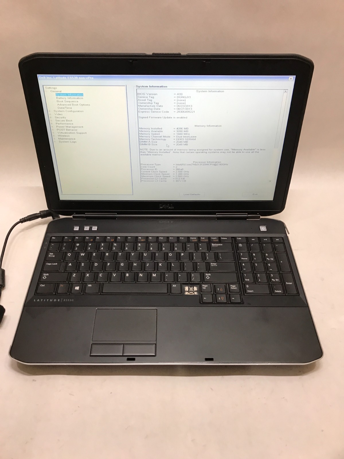 Dell Latitude E5530 15″ Intel i5 4GB RAM NO HDD/OS For Parts Missing Keys!! – DW
