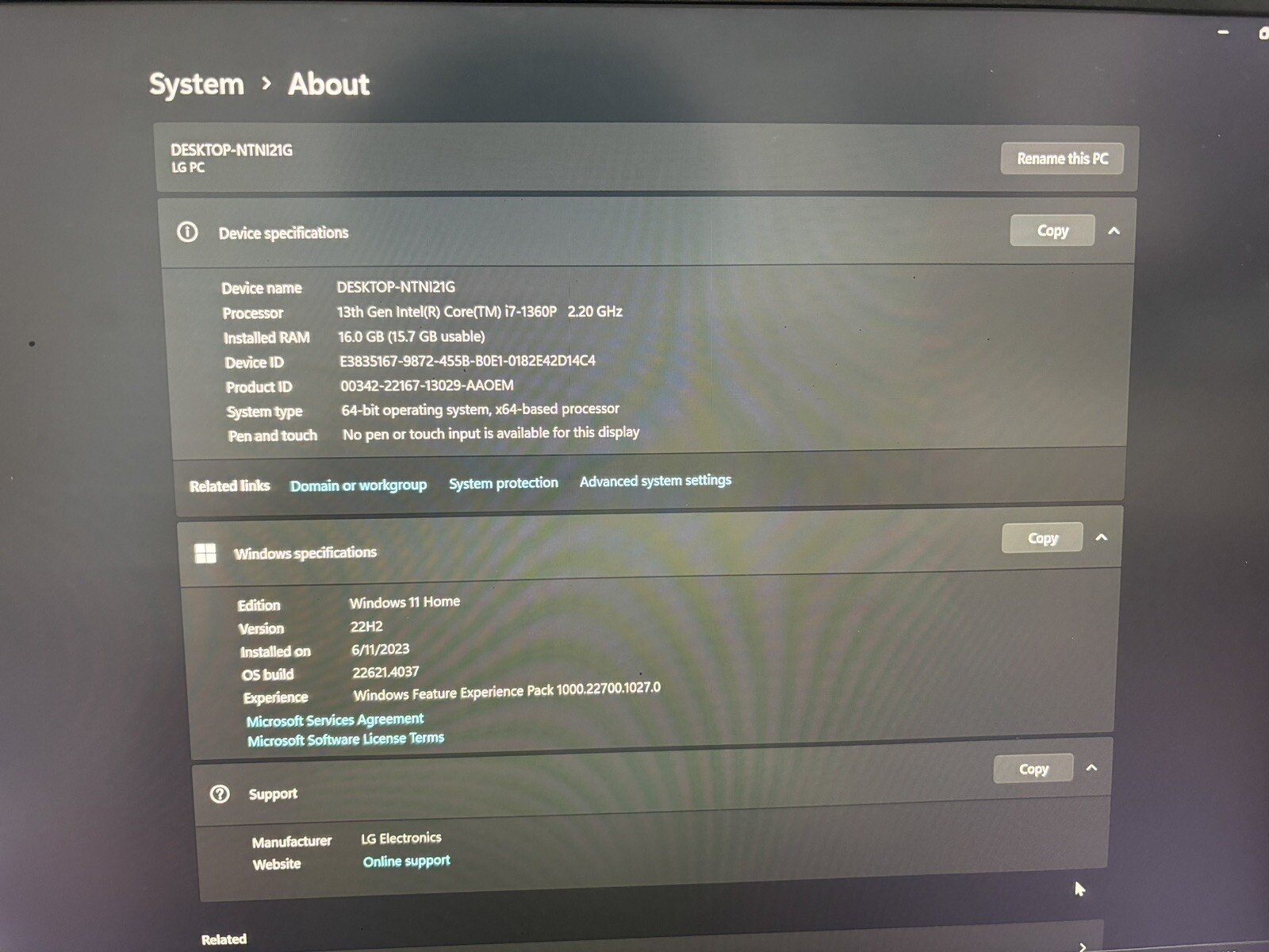 LG Gram 17” (512GB SSD Intel Core i7-1360P 2.2GHz 16GB RAM) Laptop – Black…