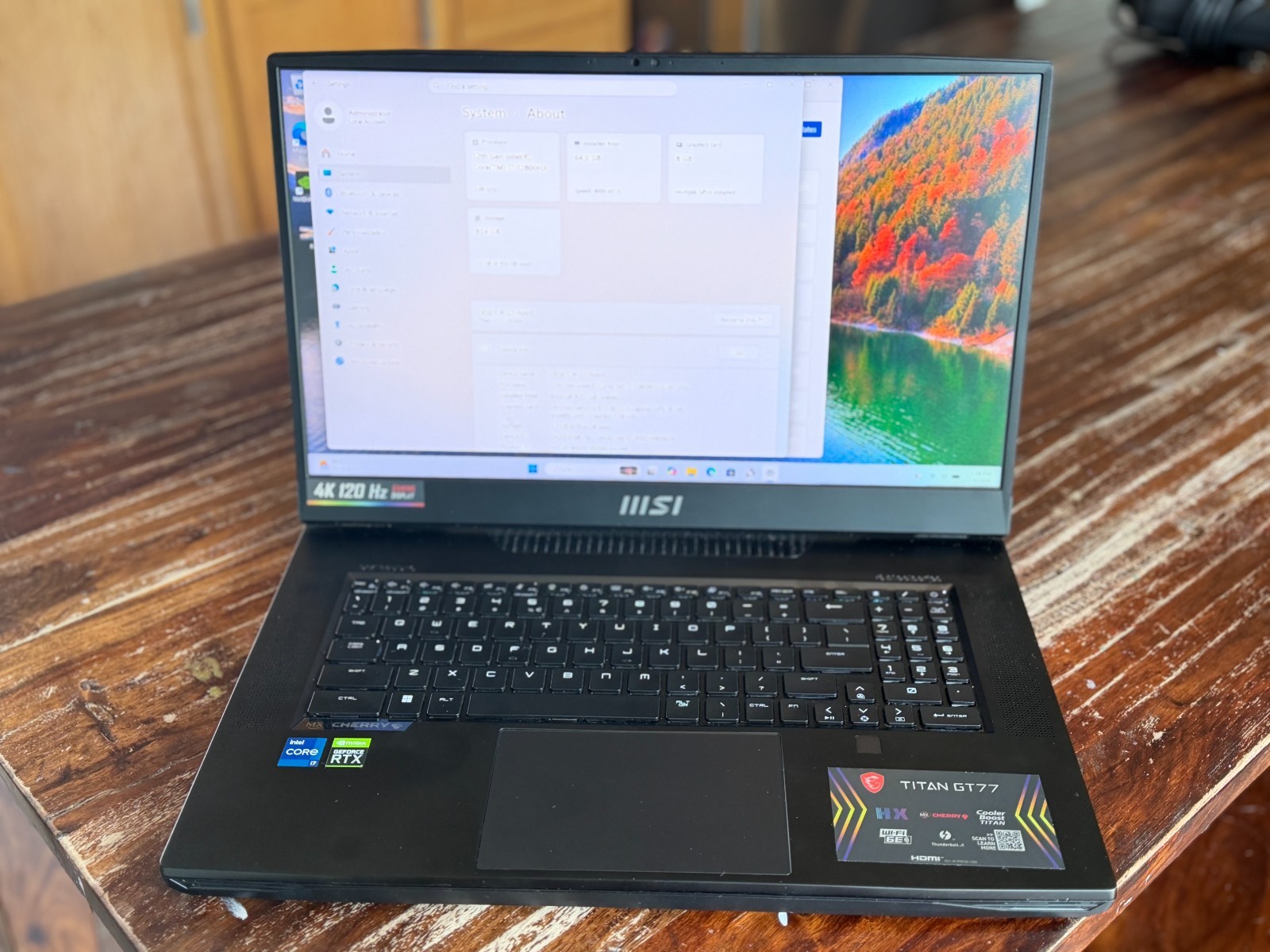 MSI Titan GT77 17.3″ 4K 120Hz Gaming Laptop | i7-12800HX | RTX 3070 Ti | 32GB 1T