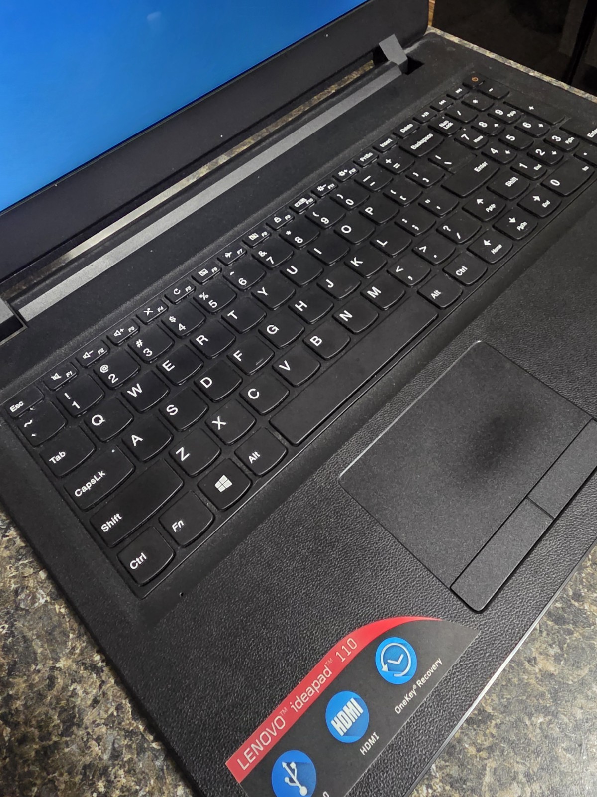 Lenovo IdeaPad 110 15.6″ Intel Core i3 Windows Laptop Black Webcam HDMI Charger