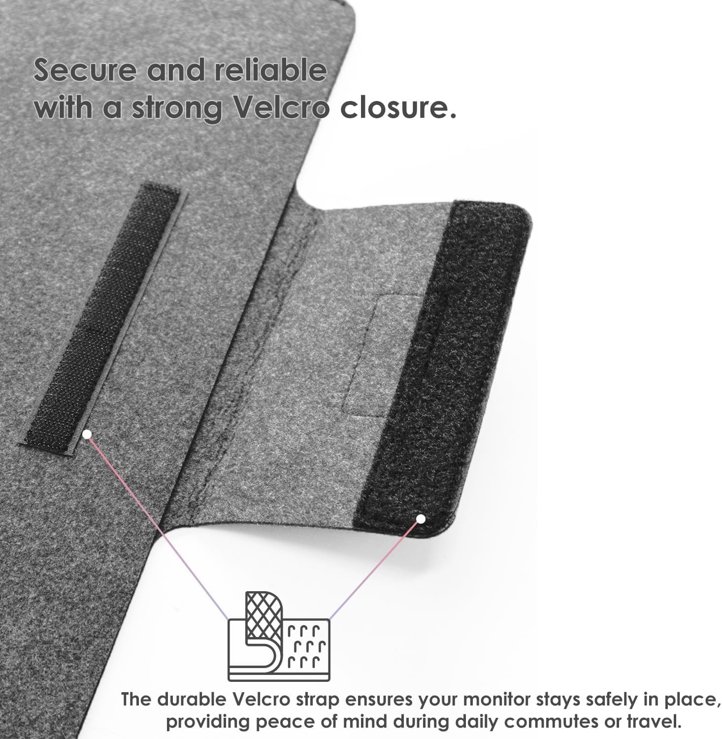 15.6 Inch Portable Monitor Case Sleeve Bag Made for Sceptre MNN KYY InnoView Yxk