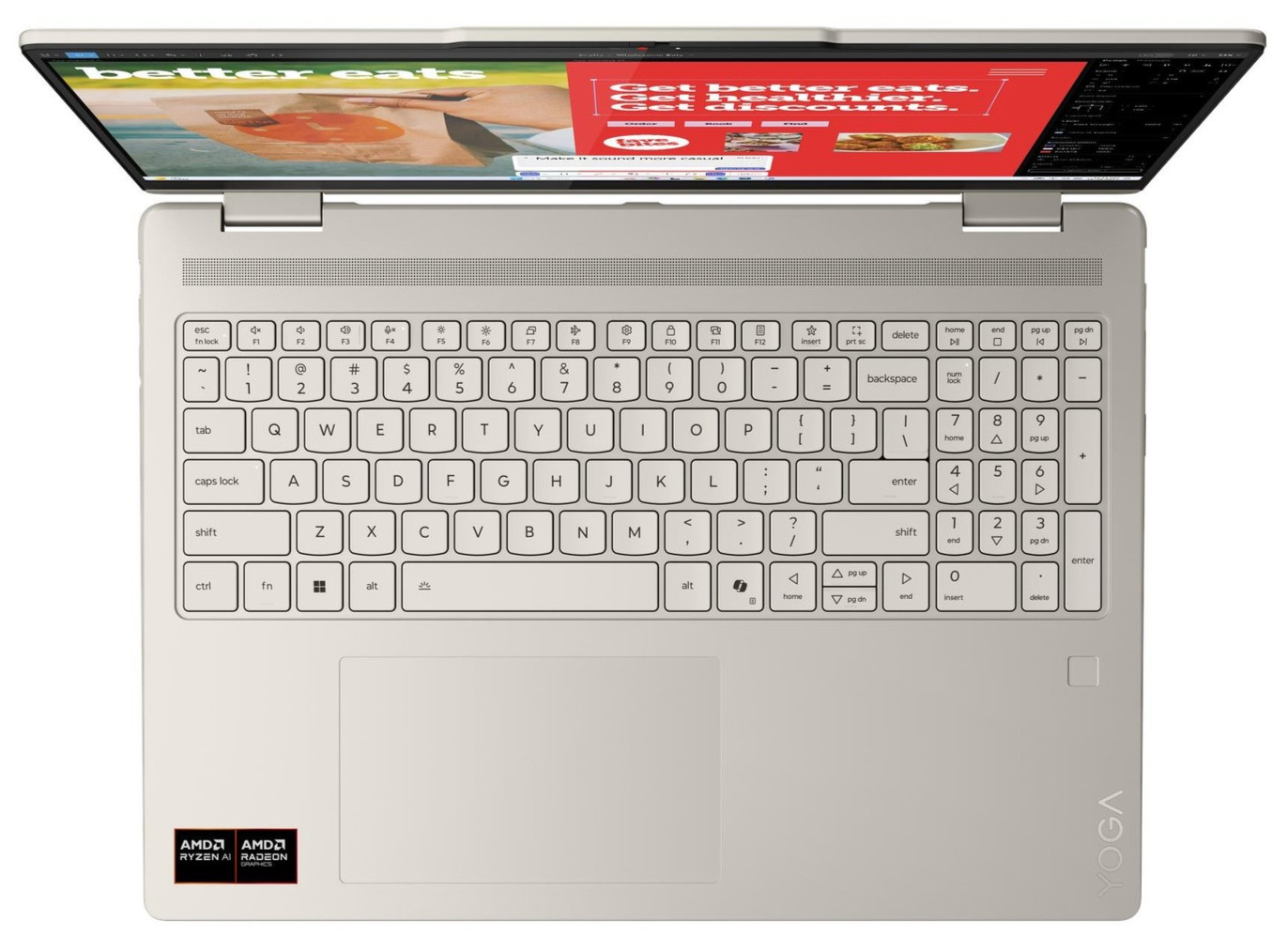 Lenovo Yoga 7 2-in-1 16″ 2K Touch Ryzen AI 5 340 16GB 1TB SSD FPReader Yoga Pen