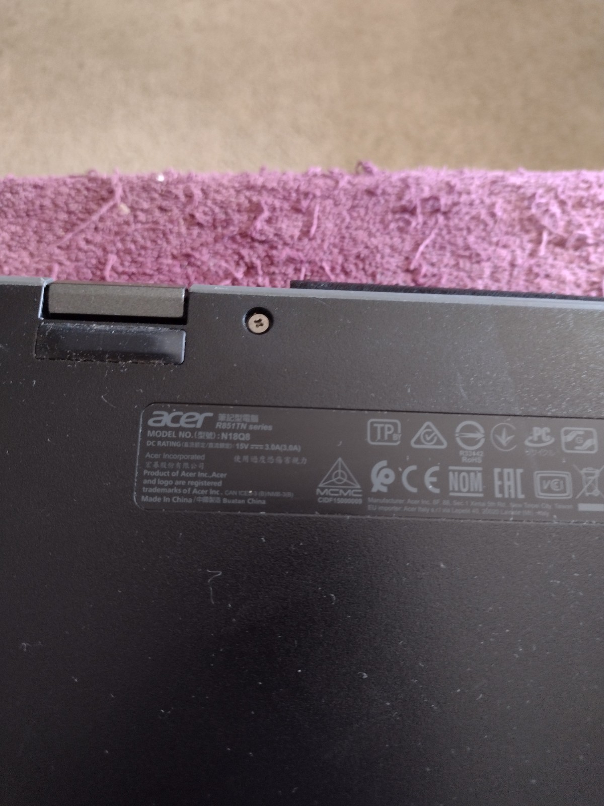 Acer Chromebook Spin 512 R851TN-C9DD Flip N4100 32GB 12″TOUCH NX.H99AA.002 CLEAN