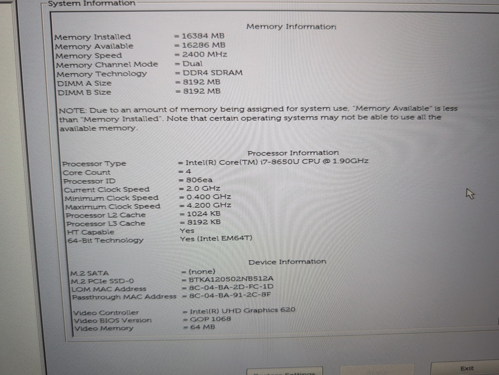Dell Latitude 7490 I7-8650U, 16GB RAM, 512GB SSD, FHD, Win11 Pro