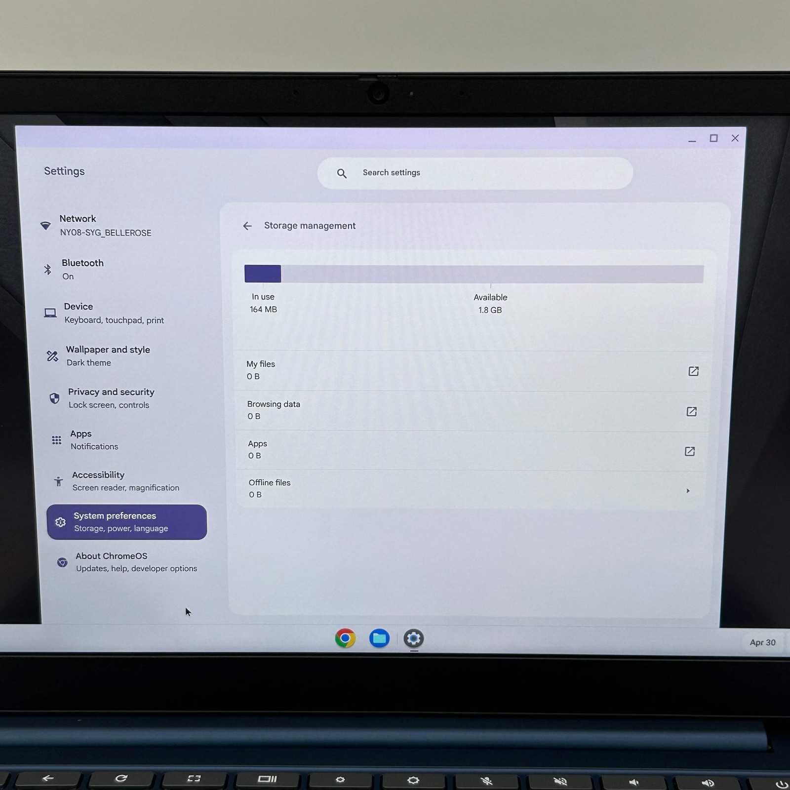 Lenovo IdeaPad Slim 3 Chrome 14M868 14″ Kompanio 520 2.0GHz 4GB RAM 64GB SSD