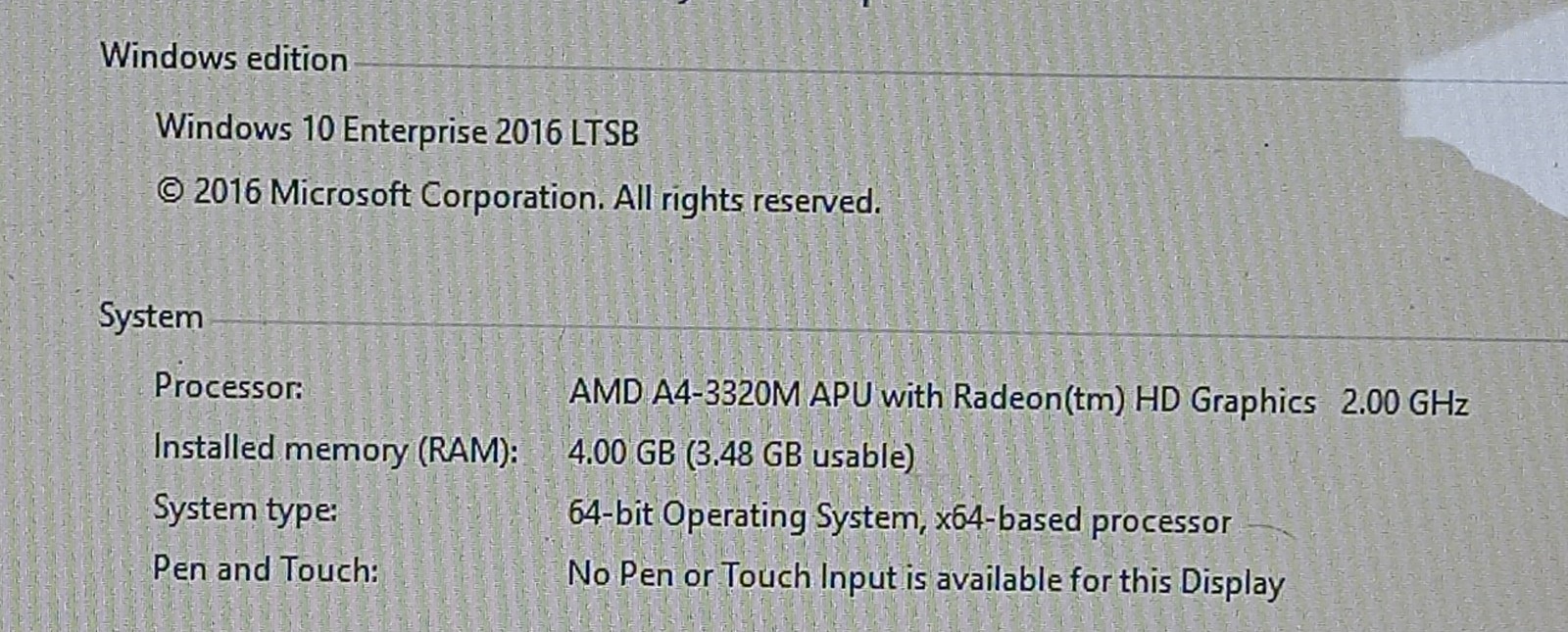 Used, HP Pavilion g6, Laptop, AMD A4-3320M APU with Radeon HD Graphics