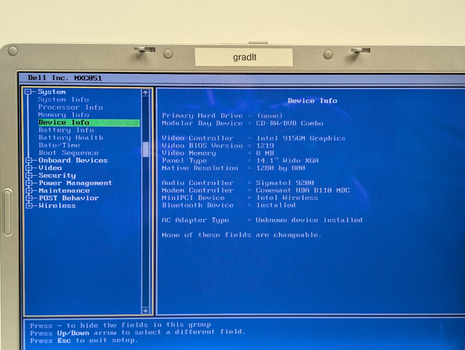 Dell Inspiron 630m Pentium M Centrino 2GHZ 1GB DDR3 RAM No HDD No OS No Power