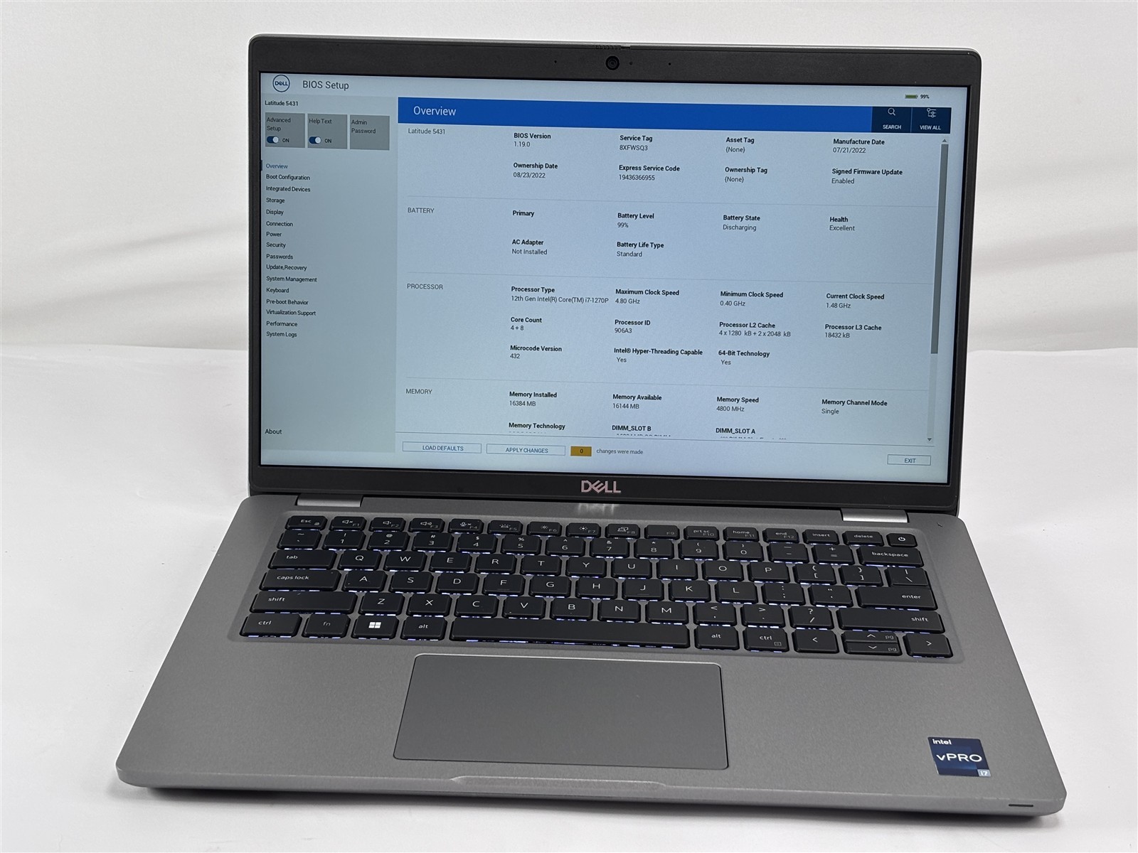 Dell Latitude 5431 14″ 16GB 256GB SSD Intel Core i7-1270P Intel Iris Xe 2.2GHz