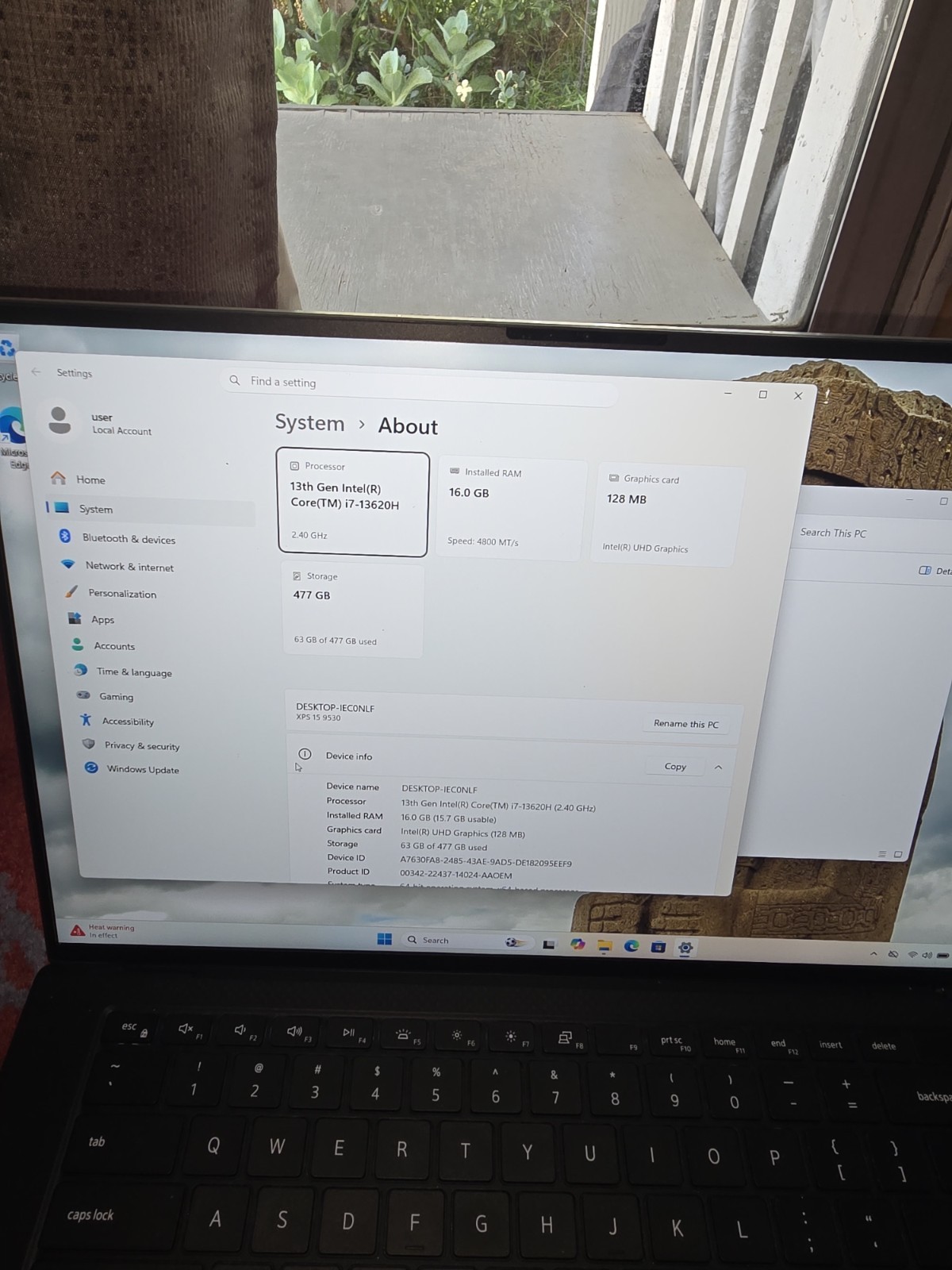 DELL XPS 15 9530 i7-13620H 16GB RAM 512GB SSD WIN11 HOME W/CHARGER DELL WARRANTY