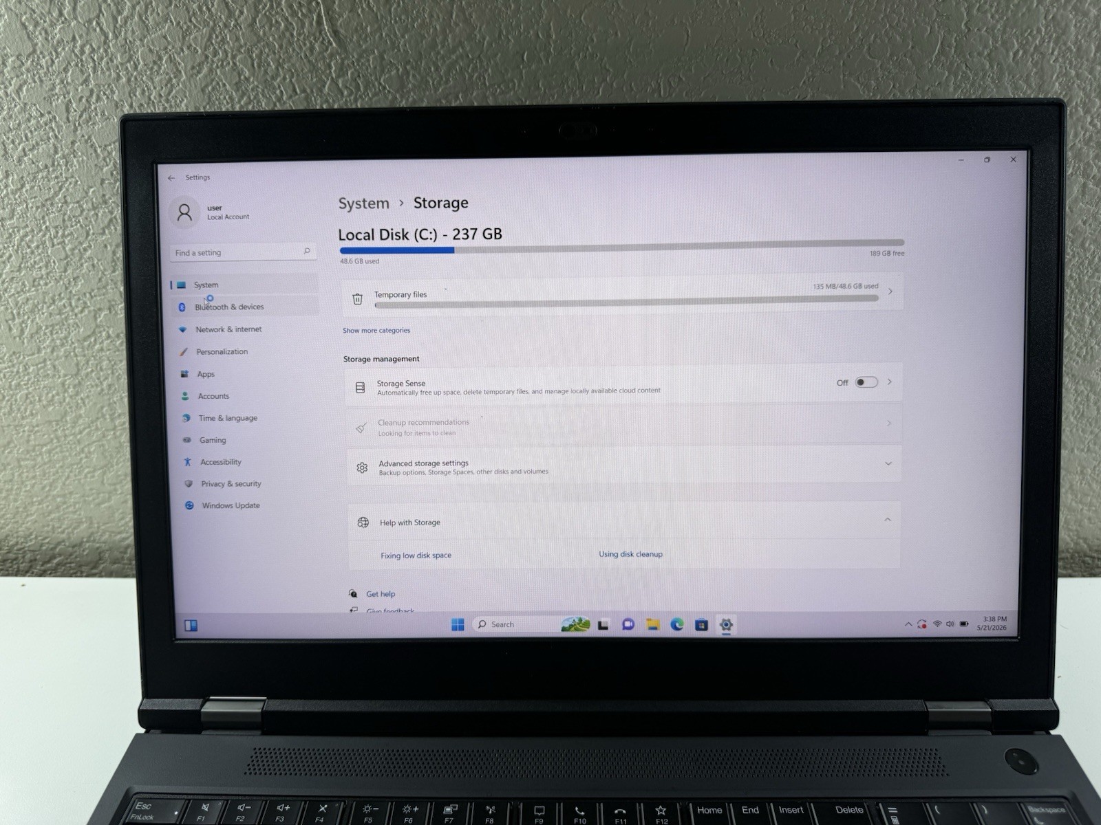 LENOVO THINKPAD P15 GEN 1 | CORE I7-10850H 256GB 16GB RAM WIN 11 NVIDIA T2000