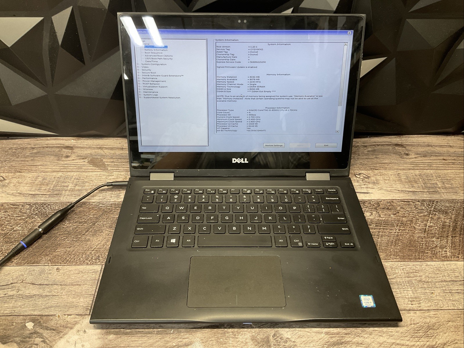 Latitude 3390 2-in-1 / i5 8th / No RAM Laptop Notebook PC / A10