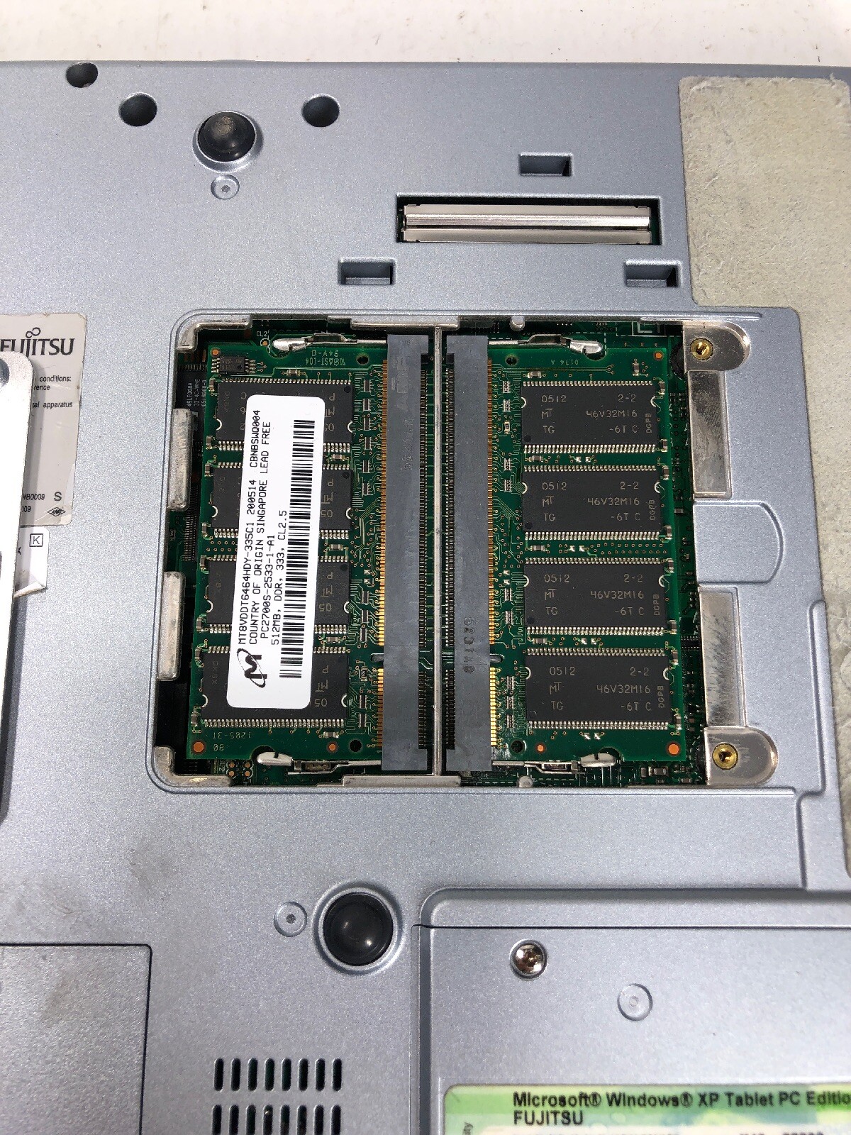 LOT Of 2 Fujitsu Lifebook T Series T4010 Tablet 1GB Ram No Hard drive