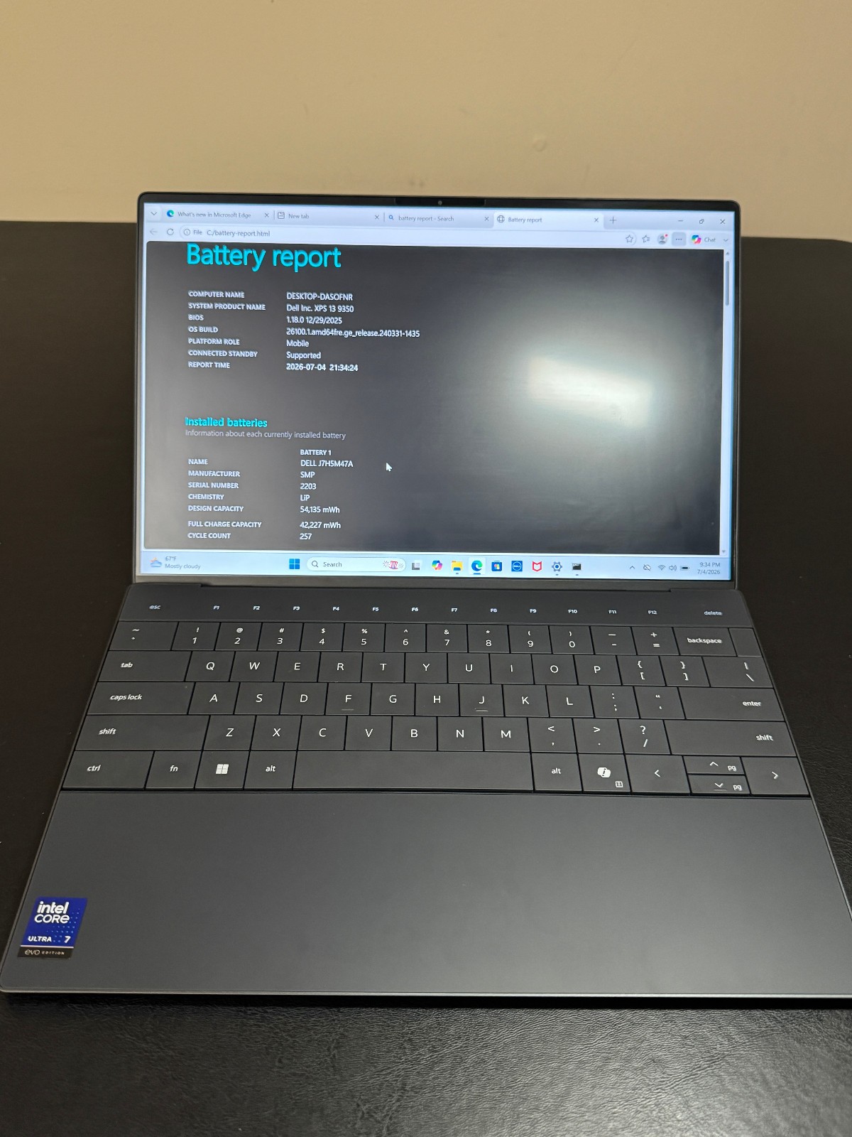 Dell XPS 13 2K Laptop – Intel Core Ultra 7 256V 16GB 512GB