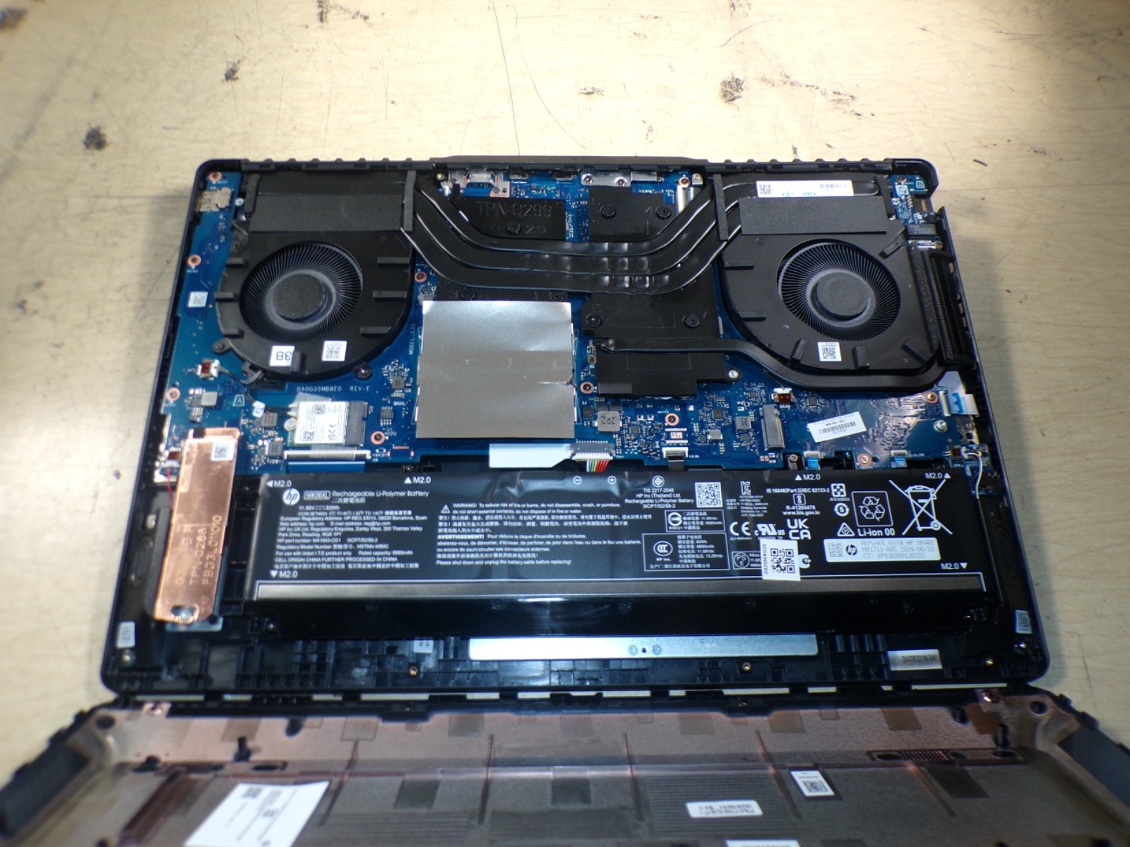 OMEN I7 GAMING LAPTOP I7-DB0039NR AMD RYZEN 7 **BENT HEATSINK **NO HD/ NO CADDIE