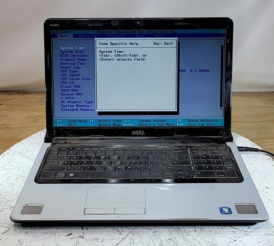DELL STUDIO 1745 Laptop Intel CORE2 DUO T6600 4GB SEE NOTES
