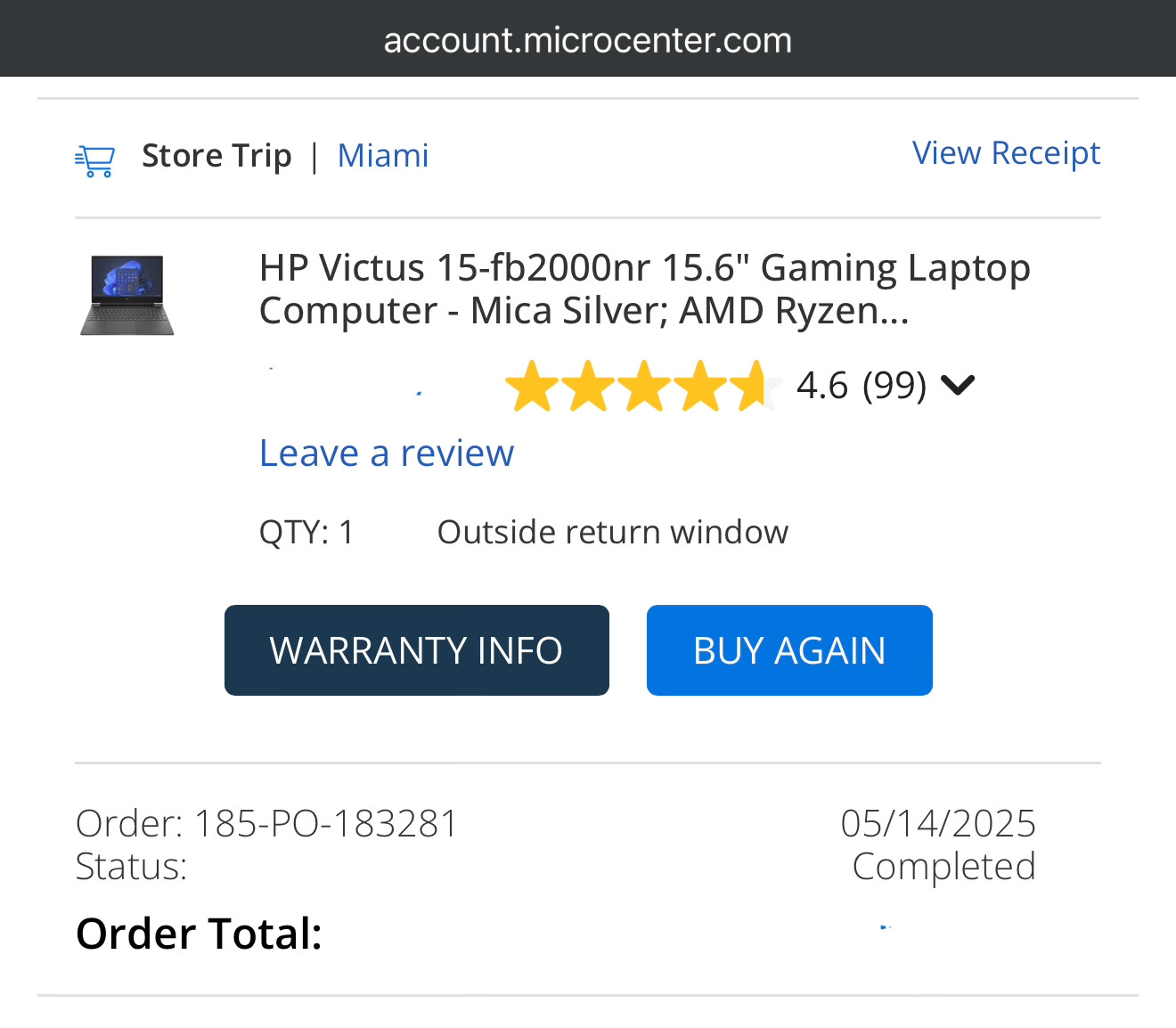HP Victus 15-FB2000NR 15.6″ Ryzen 7 8845HS 3.8GHz 16GB RAM 1TB GeForce RTX 4060