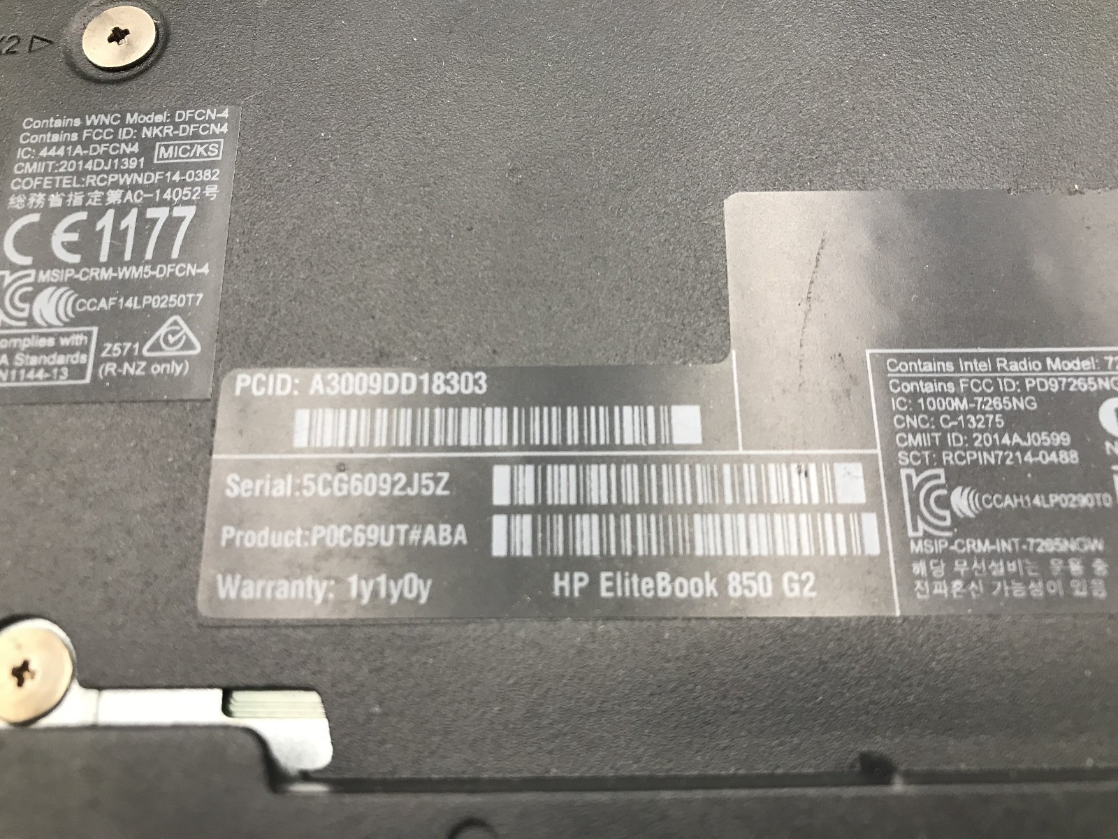 HP ELITEBOOK 850 G2 – FOR PARTS/REPAIR – INTEL I5 5200U – NO RAM – READ DESC -BB