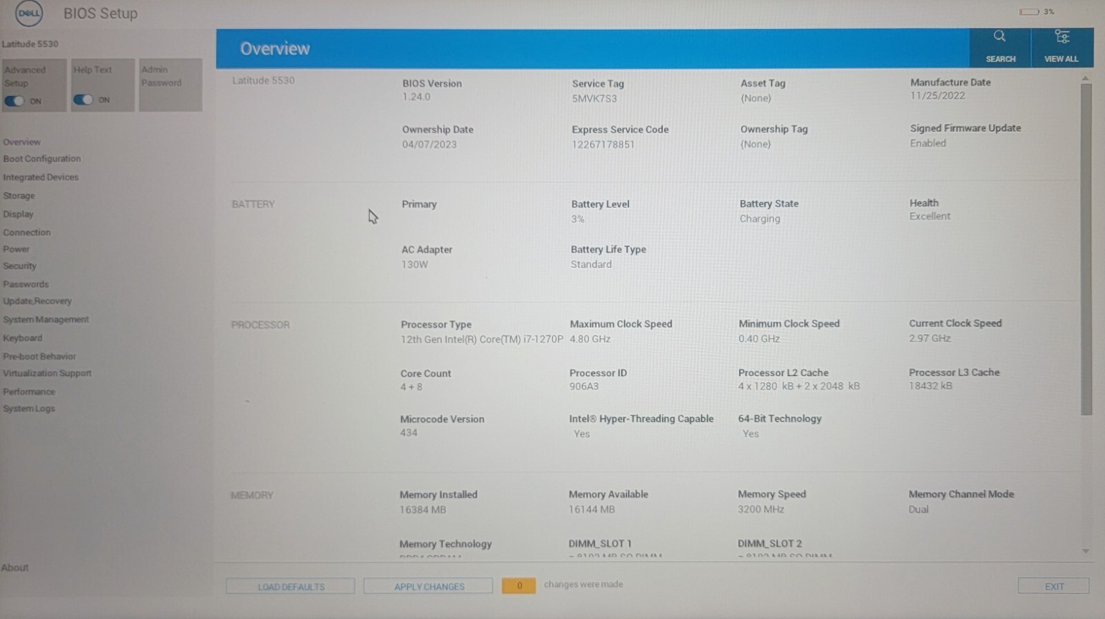 Dell Latitude 5530 | i7 12th Gen | 16 GB RAM | P104F001 | Grade C
