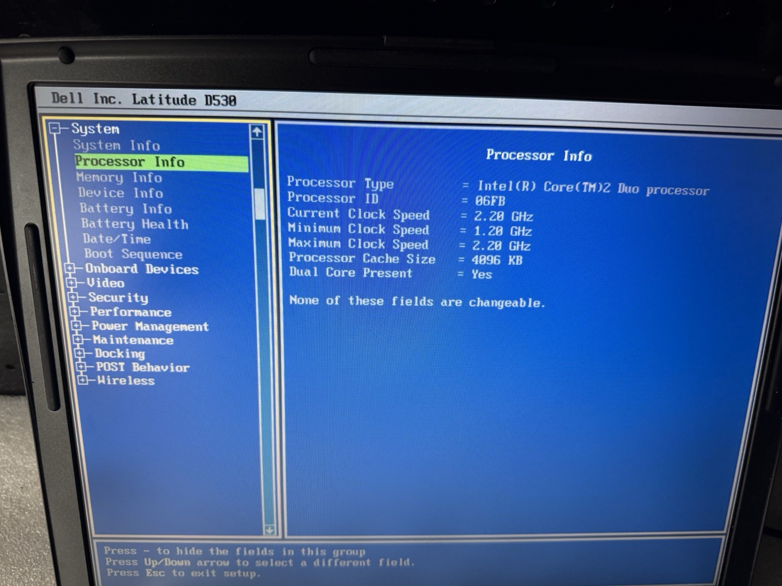 Dell Latitude D530 Intel Core 2 Duo 2.20 GHz 1GB RAM 80GB HDD No OS