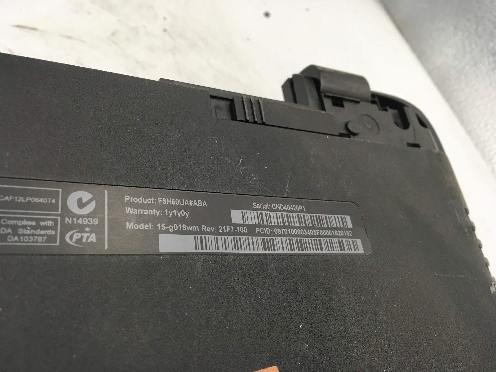 HP 15 G019WM – FOR PARTS/REPAIR – AMD E1-2100 – 4GB RAM – NO OS – 15″ – READ -BB