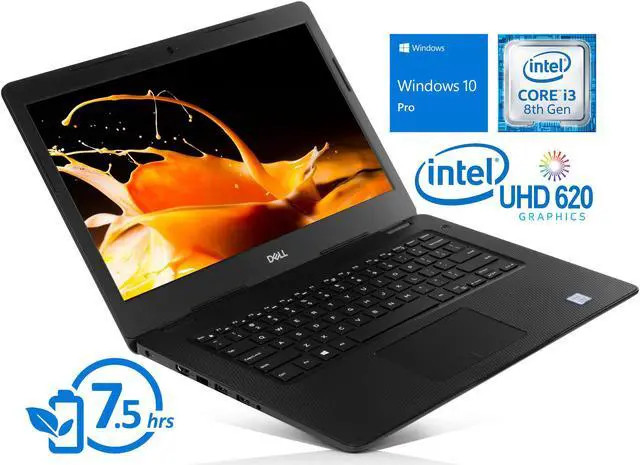 Dell Inspiron 3480 14 in Display i3-8145U 8GB RAM 256GB SSD W10 Pro