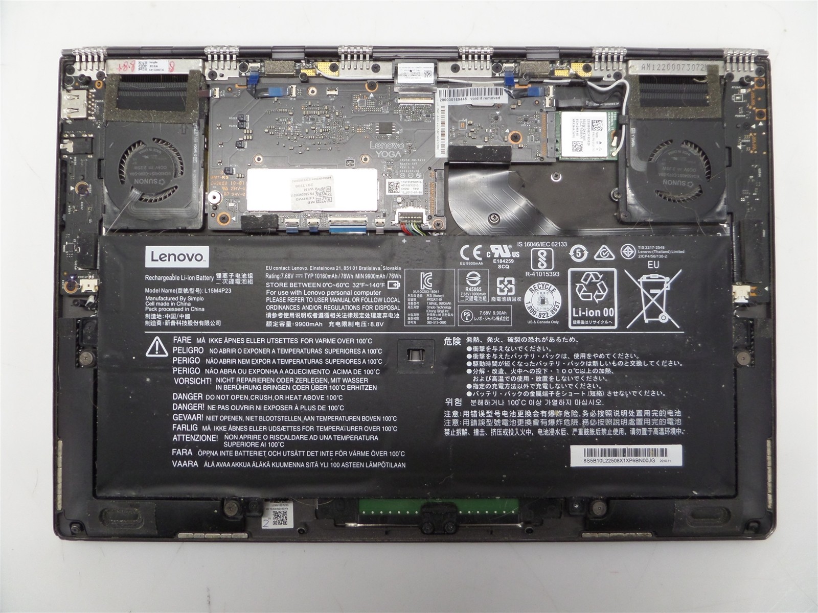 Lenovo Yoga 910-13IKB 13.9″ Laptop i7-7500U 2.7GHz CPU 16GB RAM – No Power/SSD