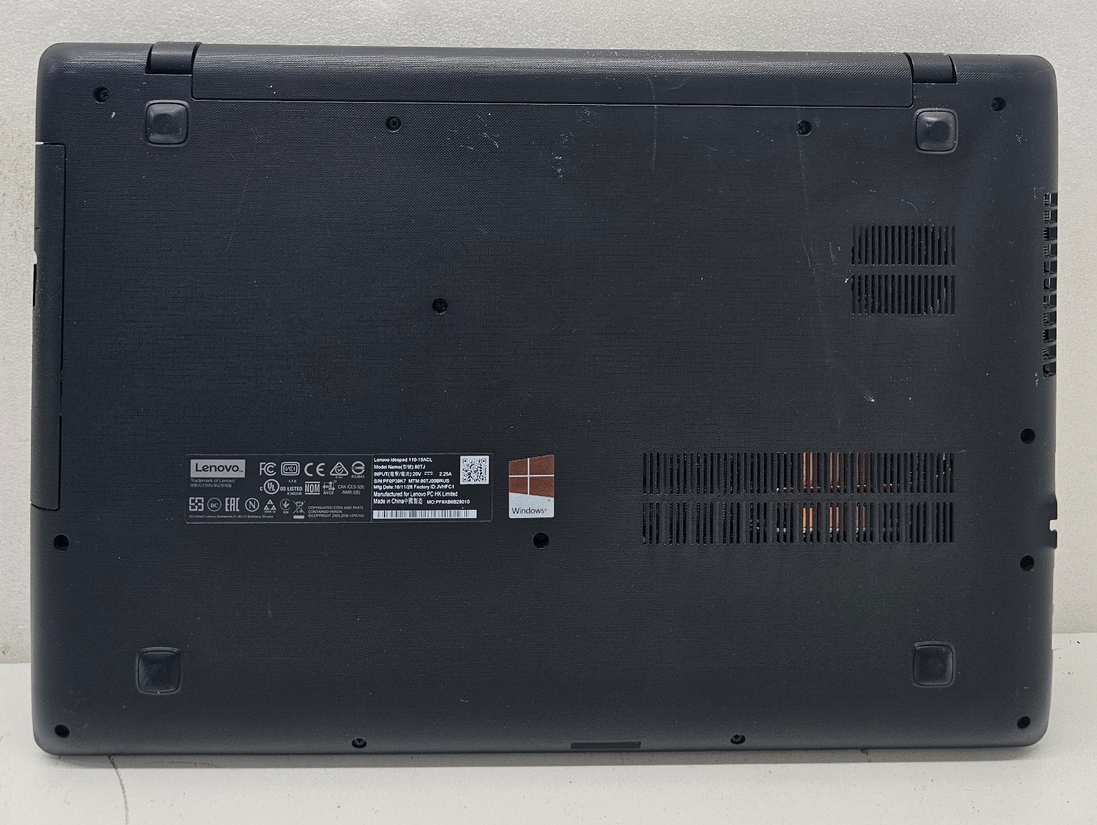 Lenovo IdeaPad 110-15ACL 15.6″ Laptop AMD A4-7210 4GB RAM 1TB HDD NO OS (FL)