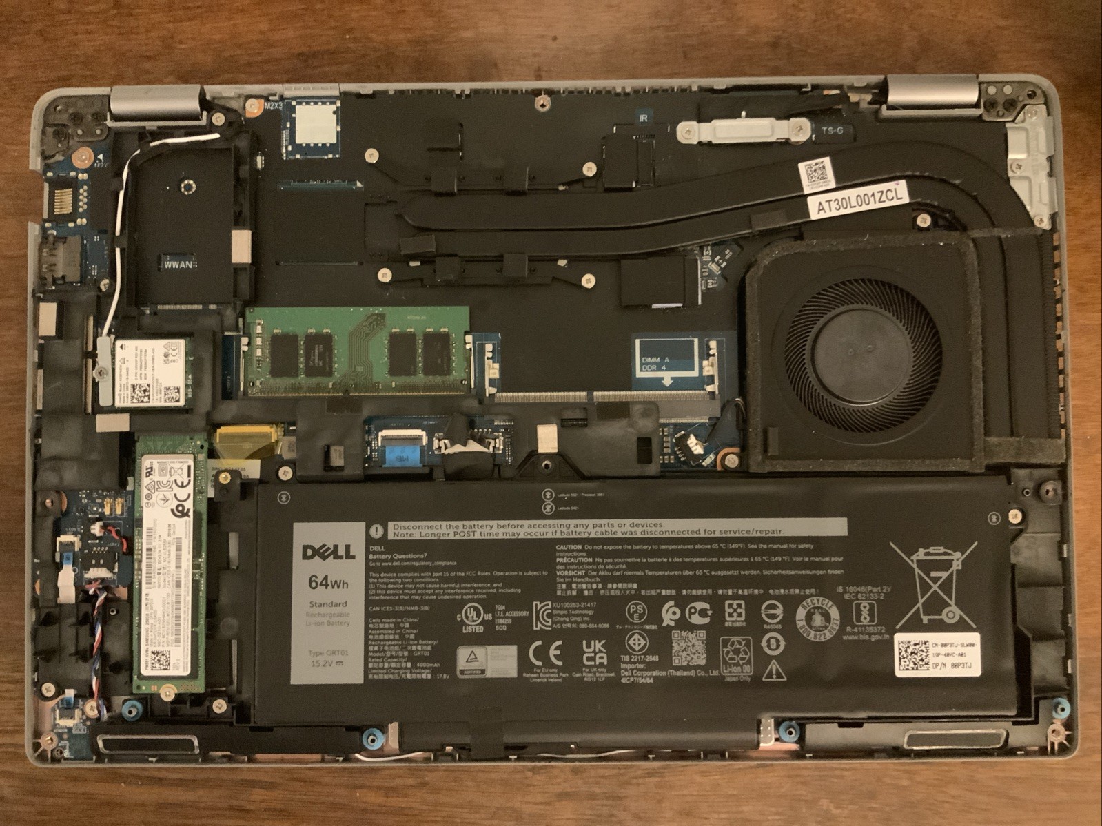 Dell Latitude Gray Laptop 5421 14 Inch Intel i5-11400H 256GB NVME SSD 8GB RAM